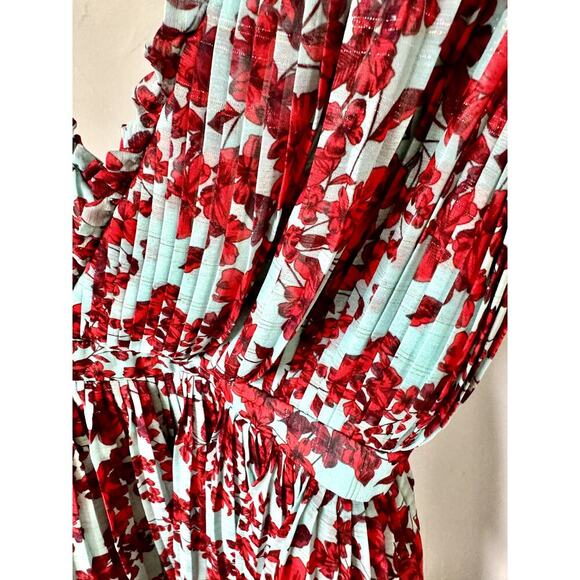 Talulah Super Bloom Mini Dress In Red Floral Garden - Picture 5 of 8